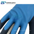 Work Warm Keeping Cashmere Loop Napping Liner Latex Double Coated Thermal Waterproof Gloves with Sandy Finish